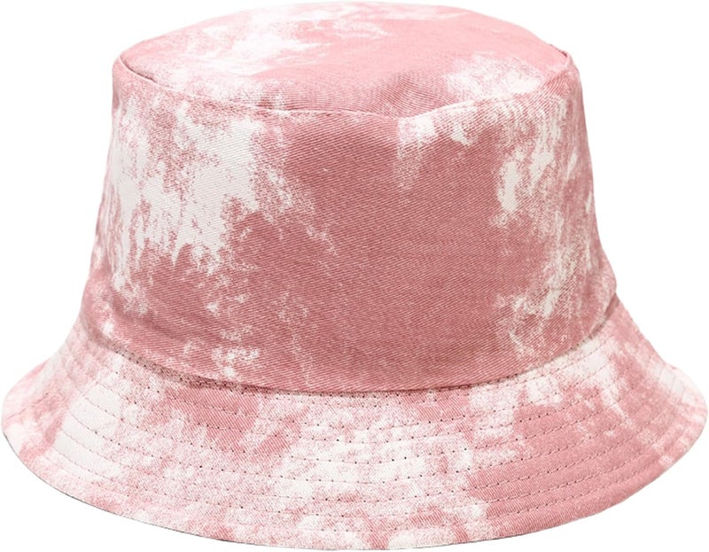 EYBF Flower Reversible Bucket Hat Cotton Summer Travel Beach Sun Hats Emboridery for Women Men - Image 1